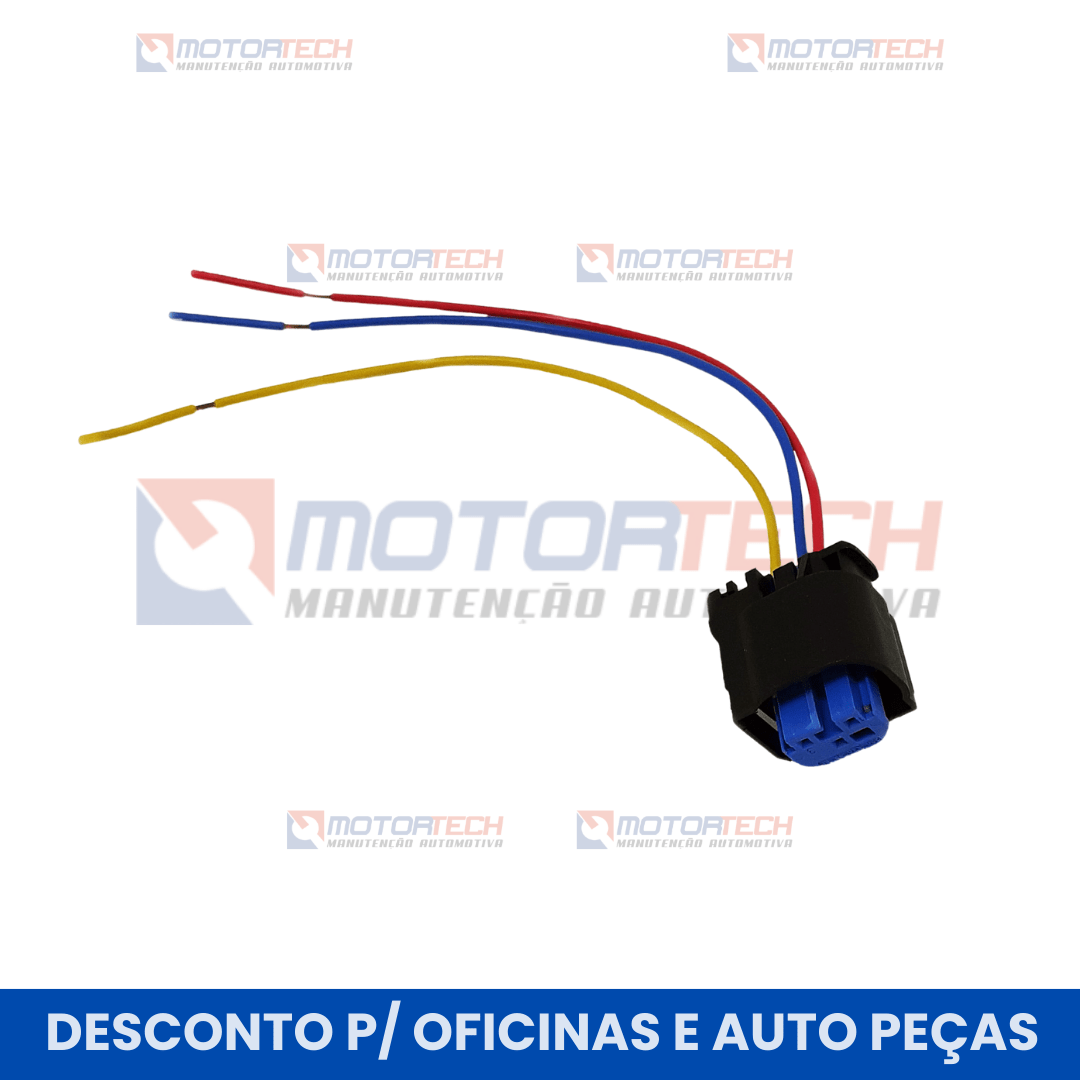 Conector 3 vias  Sensor de Pressão (SENSOR AZUL).