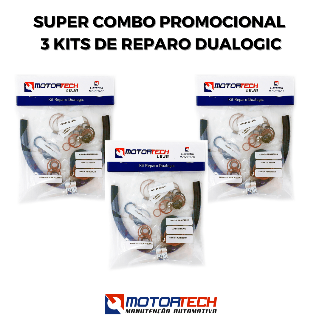 super combo promocional  3 kits de reparo dualogic/gsr