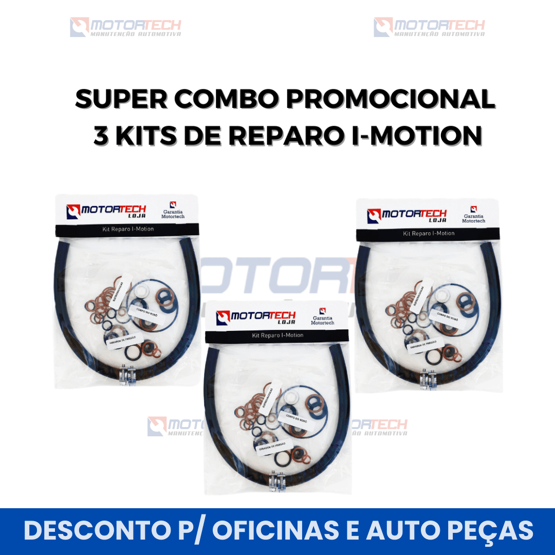 super combo promocional  3 kits de reparo i-motion