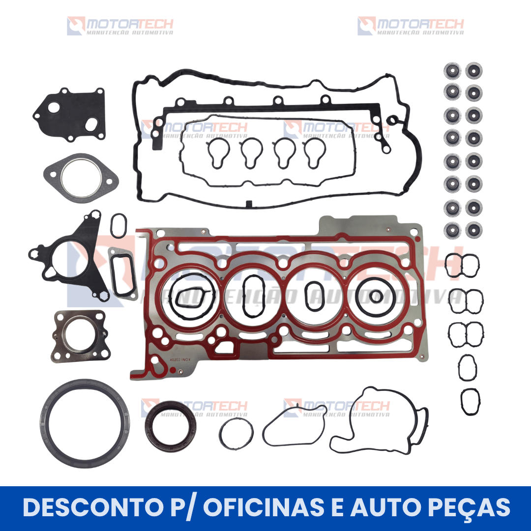 KIT JUNTAS C/ RETENTORES DO MOTOR 1.3 FLEX T270