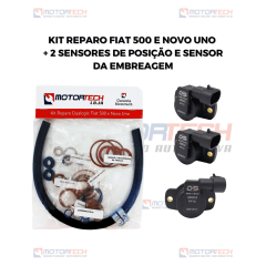 Kit reparo Fiat 500 e novo uno + 2 sensores de posição e sensor da embreagem Kit reparo Fiat 500 e novo uno + 2 sensores de posição e sensor da embreagem