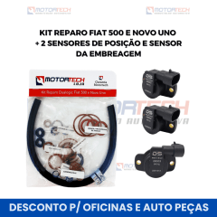Kit reparo Fiat 500 e novo uno + 2 sensores de posição e sensor da embreagem Kit reparo Fiat 500 e novo uno + 2 sensores de posição e sensor da embreagem