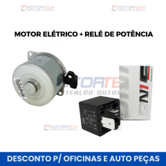 MOTOR ELÉTRICO + RELÉ DE POTÊNCIA 