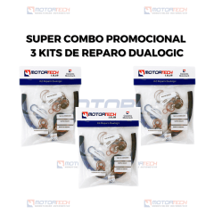 super combo promocional 3 kits de reparo dualogic/gsr super combo promocional 3 kits de reparo dualogic/gsr