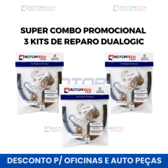 super combo promocional 3 kits de reparo dualogic/gsr super combo promocional 3 kits de reparo dualogic/gsr