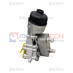 CONJUNTO SUPORTE FILTRO/TROCADOR MOTOR SAÍDA CURTA CONJUNTO SUPORTE FILTRO/TROCADOR MOTOR SAÍDA CURTA