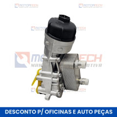 CONJUNTO SUPORTE FILTRO/TROCADOR MOTOR SAÍDA CURTA CONJUNTO SUPORTE FILTRO/TROCADOR MOTOR SAÍDA CURTA