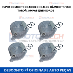 SUPER COMBO TROCADOR DE CALOR CÂMBIO TF72SC TORO/COMPASS/RENEGADE SUPER COMBO TROCADOR DE CALOR CÂMBIO TF72SC TORO/COMPASS/RENEGADE