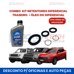 COMBO KIT RETENTORES DO DIFERENCIAL TRASEIRO + ÓLEO DO DIFERENCIAL COMBO KIT RETENTORES DO DIFERENCIAL TRASEIRO + ÓLEO DO DIFERENCIAL
