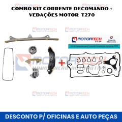 COMBO KIT CORRENTE DE COMANDO + VEDAÇÕES MOTOR T270 COMBO KIT CORRENTE DE COMANDO + VEDAÇÕES MOTOR T270
