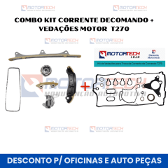 COMBO KIT CORRENTE DE COMANDO + VEDAÇÕES MOTOR T270 COMBO KIT CORRENTE DE COMANDO + VEDAÇÕES MOTOR T270