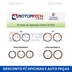 KIT ANÉIS DE SEGMENTO CÂMBIO TF72SC KIT ANÉIS DE SEGMENTO CÂMBIO TF72SC