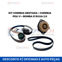 KIT CORREIA DENTADA + CORREIA POLI V+ BOMBA D'ÁGUA 2.0 DIESEL KIT CORREIA DENTADA + CORREIA POLI V+ BOMBA D'ÁGUA 2.0 DIESEL