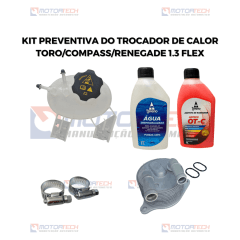 KIT PREVENTIVA DO TROCADOR DE CALOR TORO/ COMPASS/ RENEGADE 1.3 FLEX KIT PREVENTIVA DO TROCADOR DE CALOR TORO/ COMPASS/ RENEGADE 1.3 FLEX
