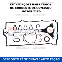 KIT VEDAÇÕES PARA TROCA DE CORRENTE DE COMANDO MOTOR T270