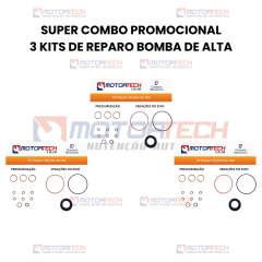SUPER COMBO PROMOCIONAL 3 KITS DE REPARO BOMBA DE ALTA SUPER COMBO PROMOCIONAL 3 KITS DE REPARO BOMBA DE ALTA