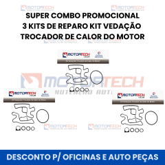SUPER COMBO PROMOCIONAL 3 KITS DE REPARO VEDAÇÃO TROCADOR DE CALOR DO MOTOR 2.0 DIESEL SUPER COMBO PROMOCIONAL 3 KITS DE REPARO VEDAÇÃO TROCADOR DE CALOR DO MOTOR 2.0 DIESEL