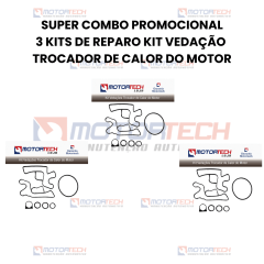 SUPER COMBO PROMOCIONAL 3 KITS DE REPARO VEDAÇÃO TROCADOR DE CALOR DO MOTOR 2.0 DIESEL SUPER COMBO PROMOCIONAL 3 KITS DE REPARO VEDAÇÃO TROCADOR DE CALOR DO MOTOR 2.0 DIESEL